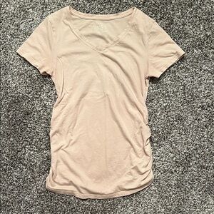 Isabel Maternity by Ingrid & Isabel Light Pink V-Neck Tee